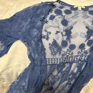 women’s long floral cardigan cover up